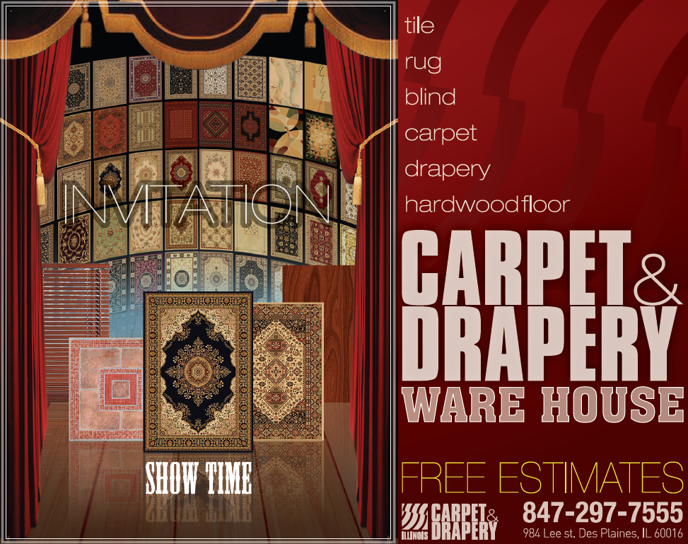 carpet and drapery warehouse and show room