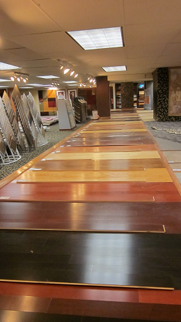 hardwood flooring sample selection