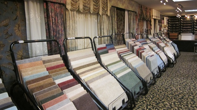 large selection of carpeting in stock
